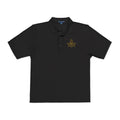 Masonic-Embroidered Gold Fleur-de-Lis Polo Shirt