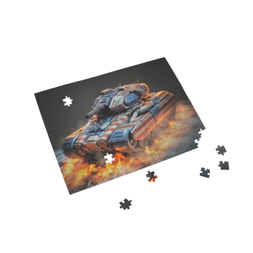 Tank Explosion Puzzle — Military Vehicle Jigsaw (96/252/500/1000 pcs)