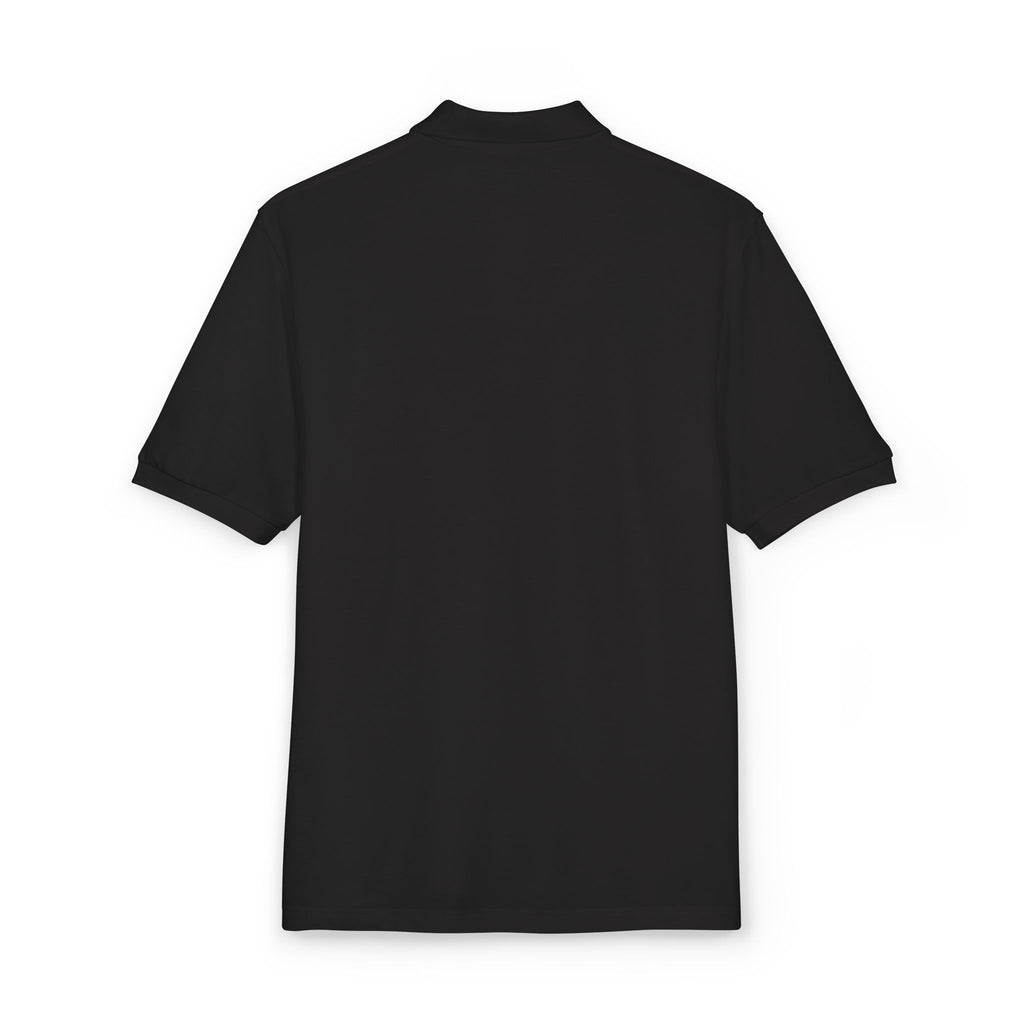 Masonic-Embroidered Gold Fleur-de-Lis Polo Shirt