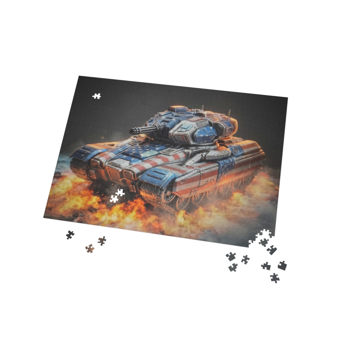 Tank Explosion Puzzle — Military Vehicle Jigsaw (96/252/500/1000 pcs)