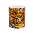 Artist Palette Ceramic Mug – Colorful Art & Theater Masks Coffee Cup (11oz/15oz)