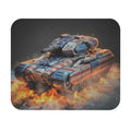 Patriotic Battle Tank Mouse Pad — American Flag Combat Art Gaming Desk Mat