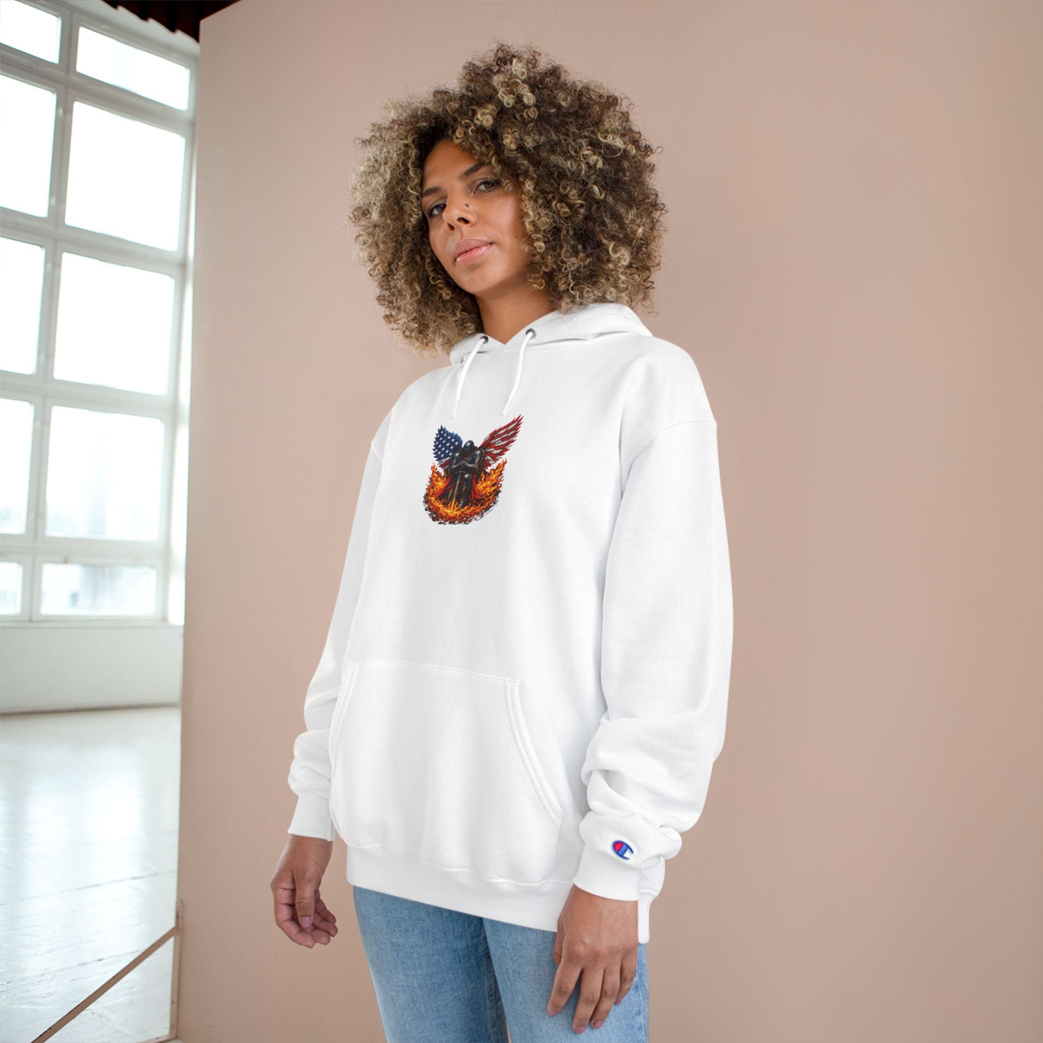 Patriotic Eagle & Shield Hoodie — Freedom Honor Graphic