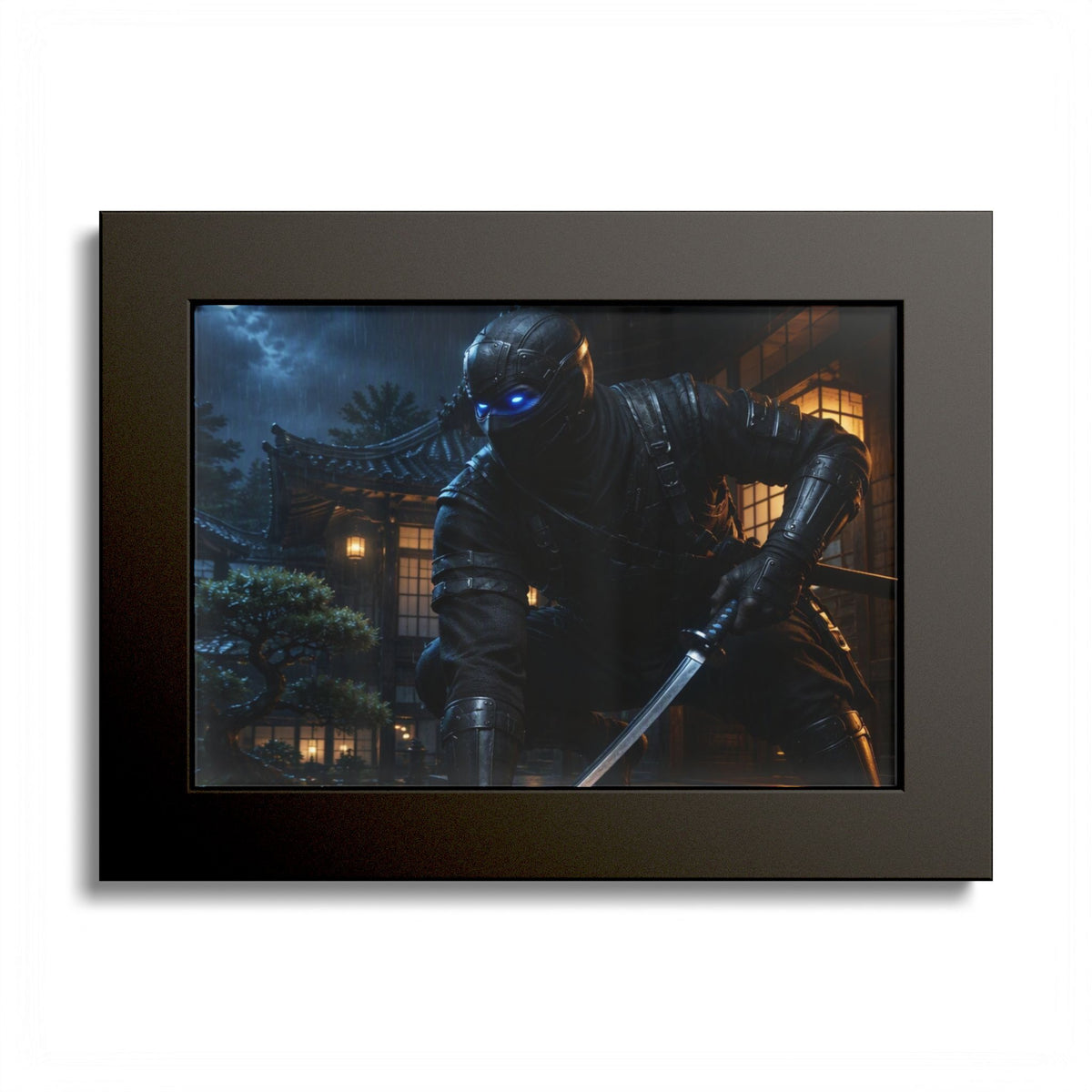 Ninja Night Scene Poster