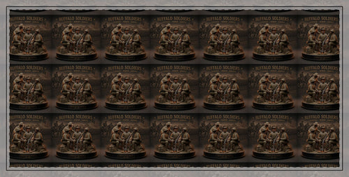 Buffalo Soldiers Stitched Edge Desk Mat — Courage • Honor • Service Mousepad