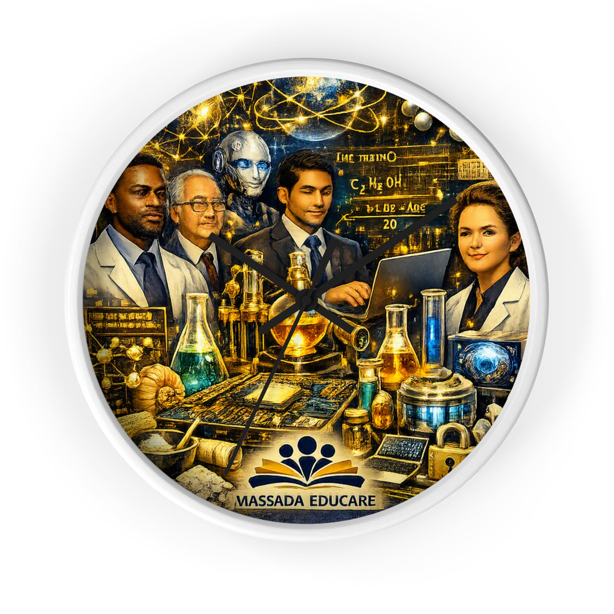 Science Faculty Wall Clock — Massada Educare Laboratory Design
