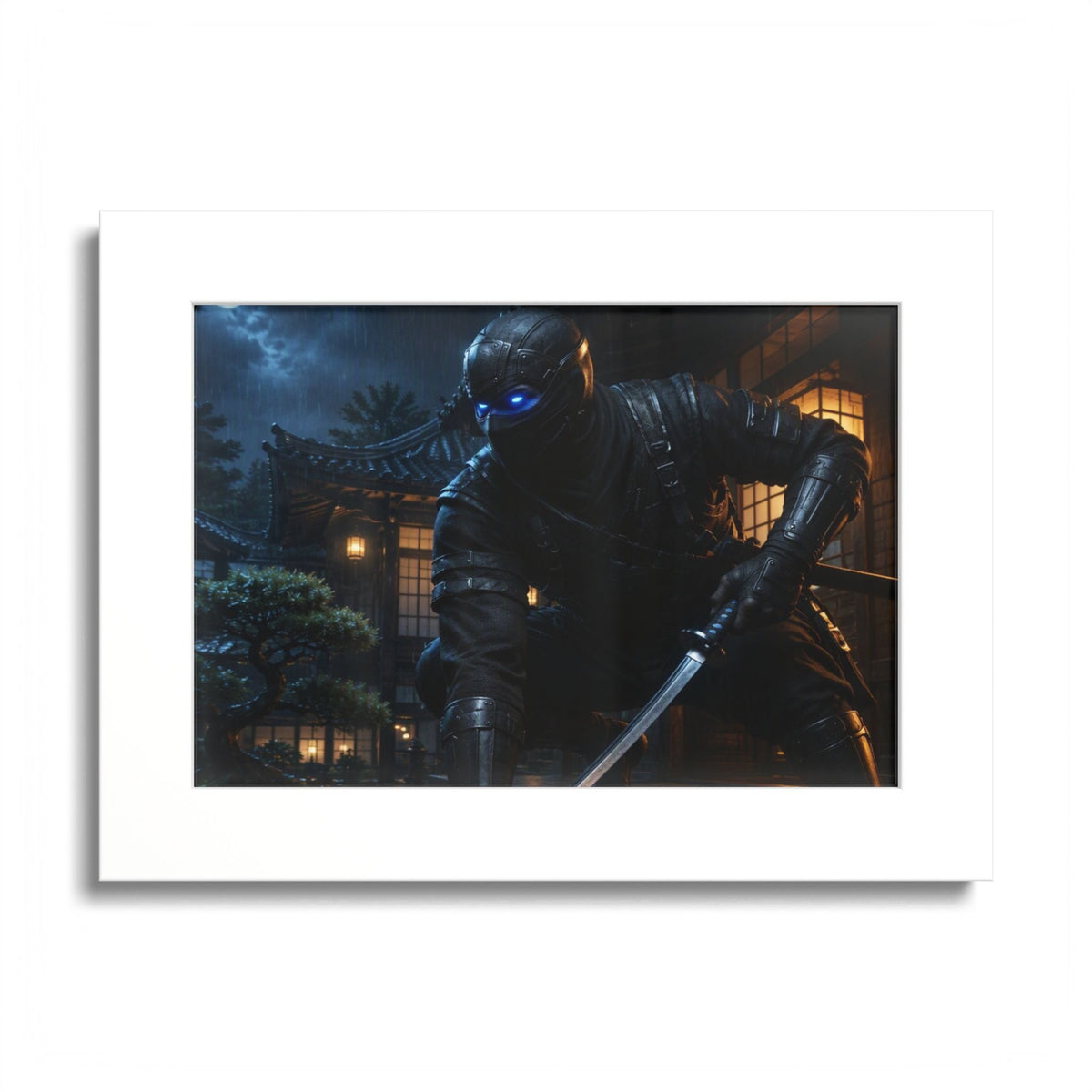 Ninja Night Scene Poster