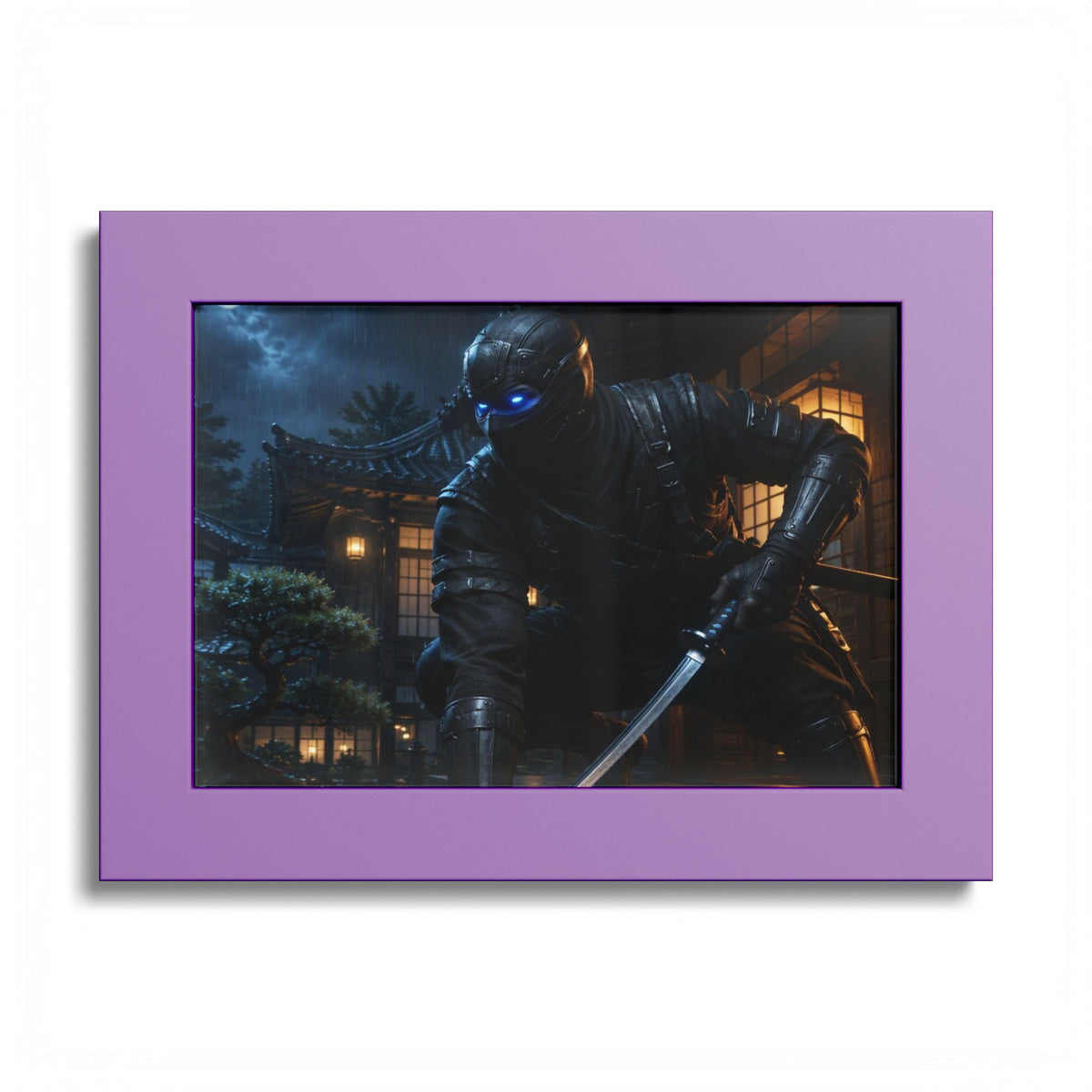 Ninja Night Scene Poster