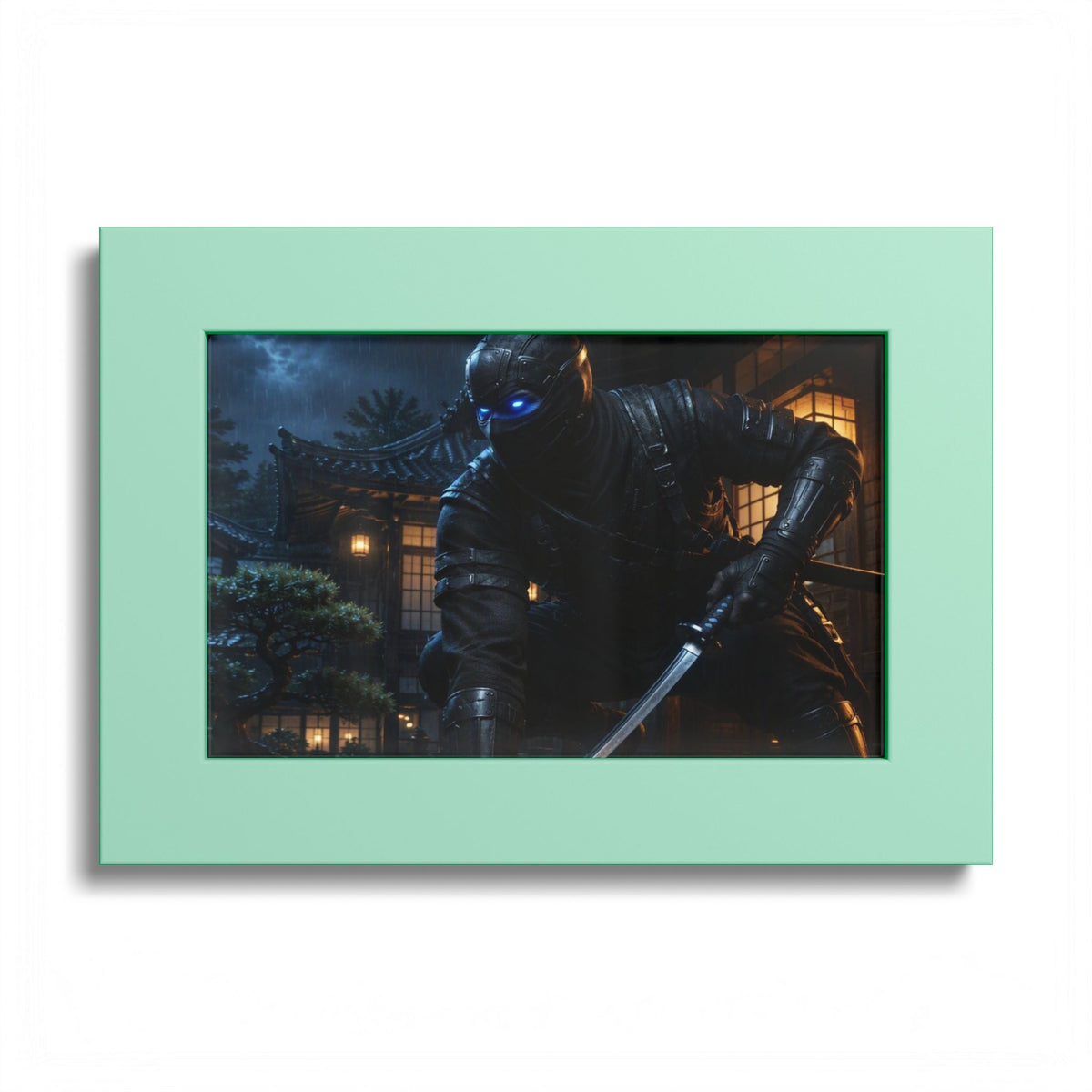 Ninja Night Scene Poster