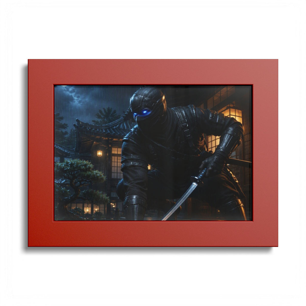 Ninja Night Scene Poster
