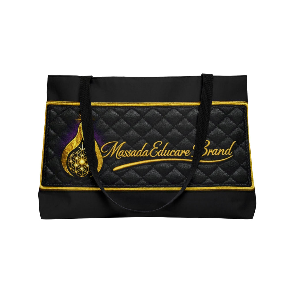Weekender Tote Bag — Massada Educare Brand Quilted Logo Travel Tote