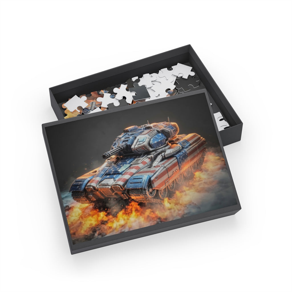 Tank Explosion Puzzle — Military Vehicle Jigsaw (96/252/500/1000 pcs)