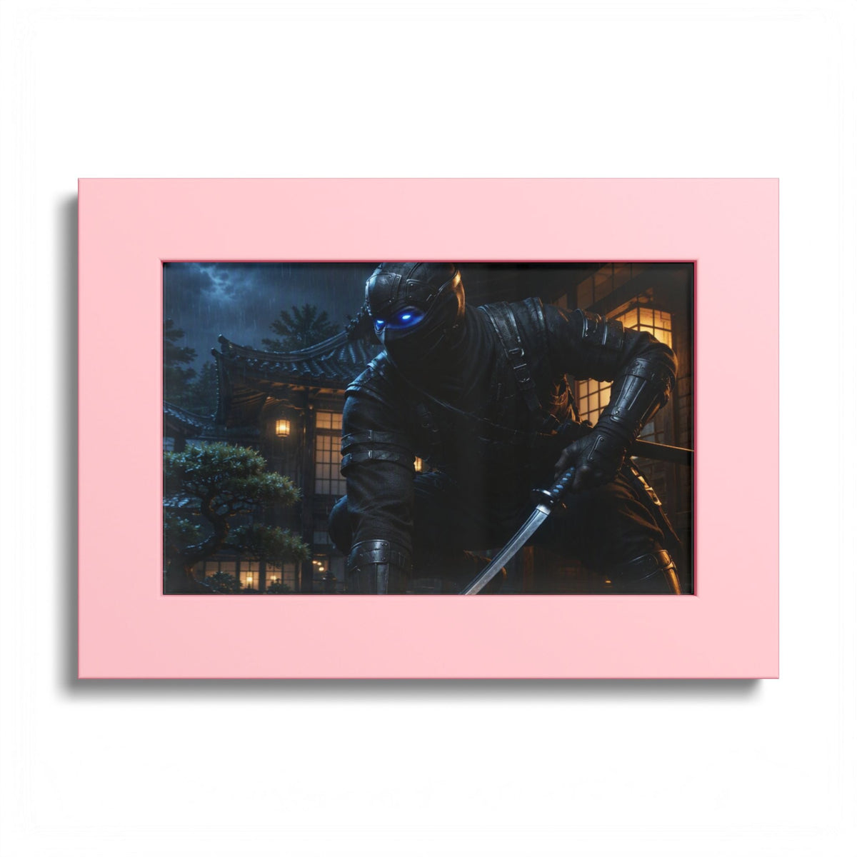 Ninja Night Scene Poster