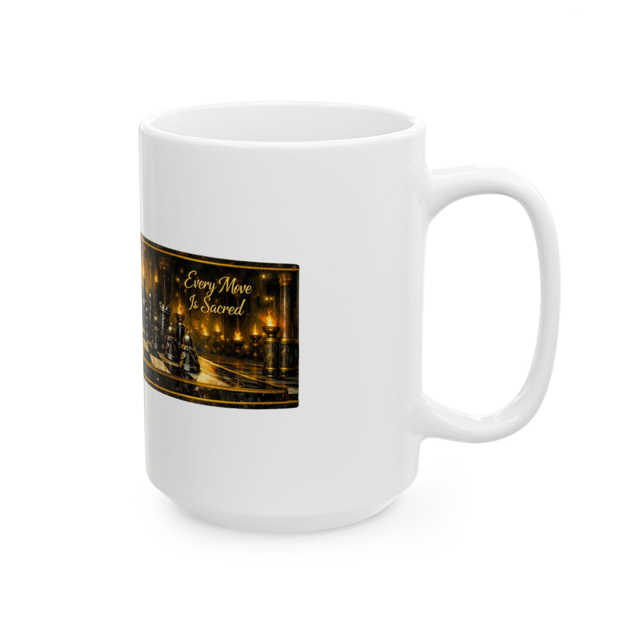 Christian Chess Cross Ceramic Mug — Inspirational Faith & Strategy Coffee Cup (11oz, 15oz)