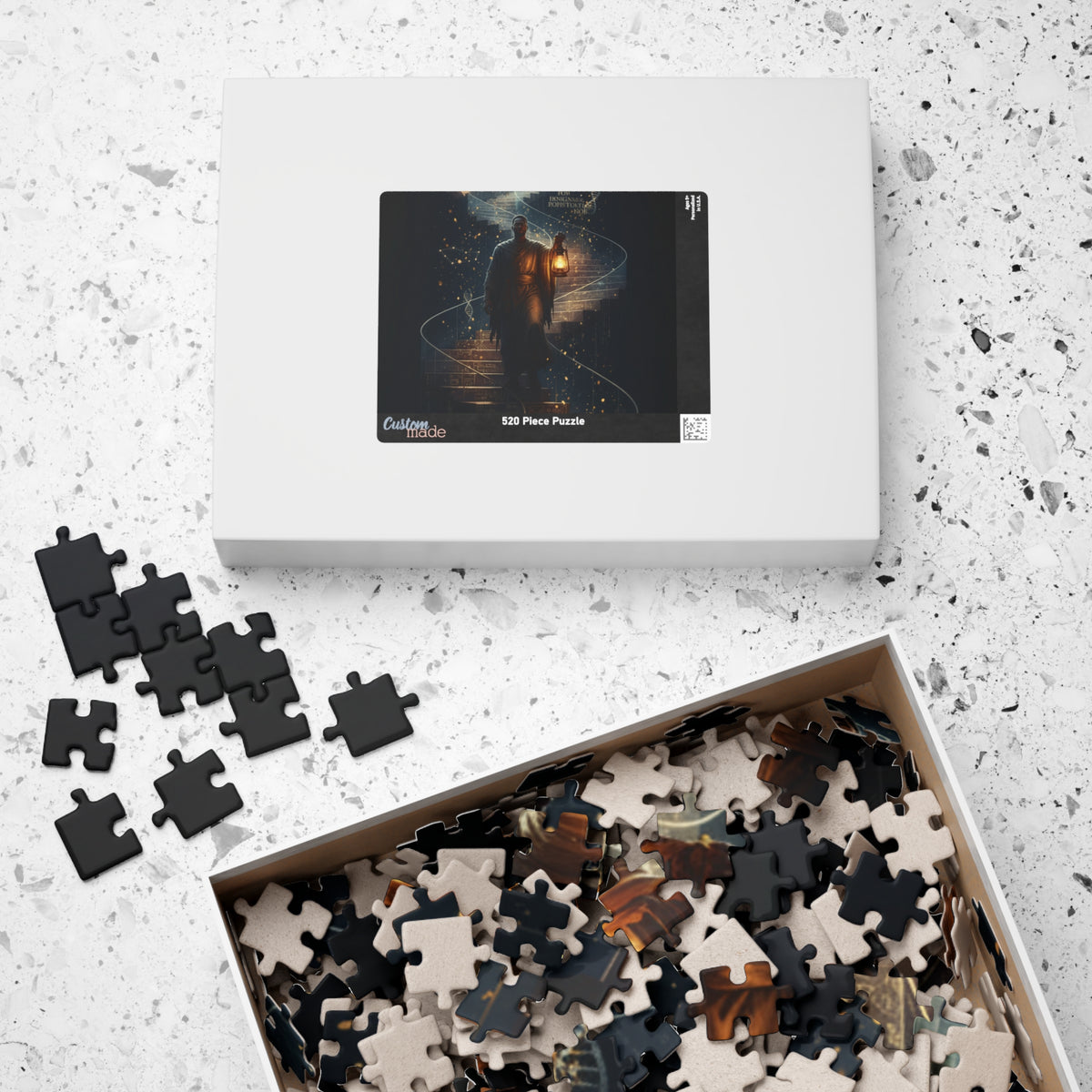Mystic Lantern Staircase Puzzle — Moonlit Fantasy Jigsaw (110–1014 pcs)