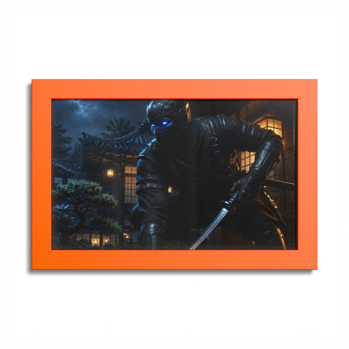 Ninja Night Scene Poster
