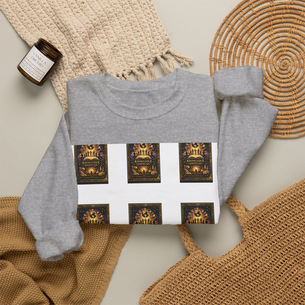 Crewneck Sweatshirt — Vintage Candles Grid Graphic