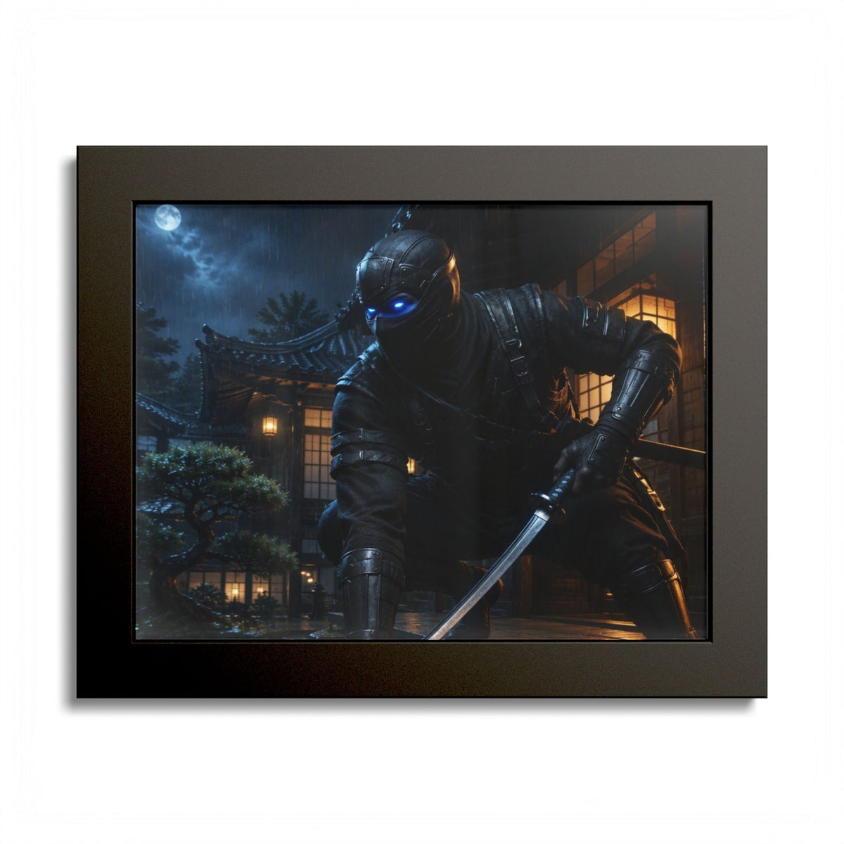 Ninja Night Scene Poster