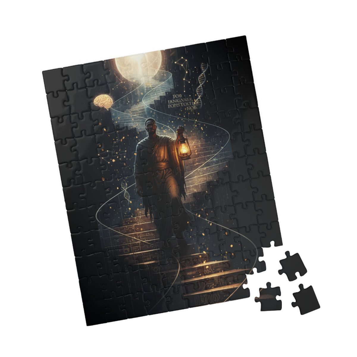 Mystic Lantern Staircase Puzzle — Moonlit Fantasy Jigsaw (110–1014 pcs)