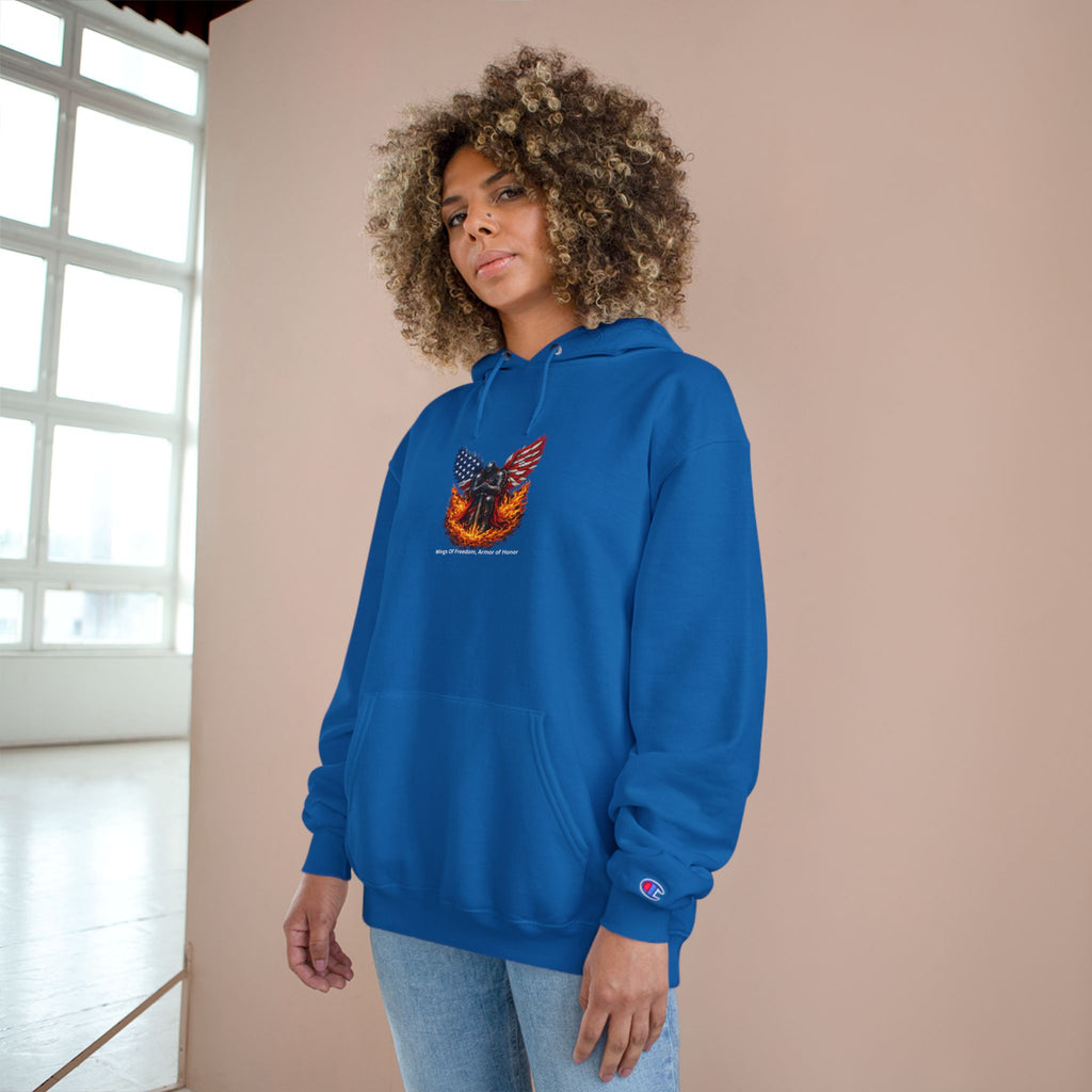 Patriotic Eagle & Shield Hoodie — Freedom Honor Graphic