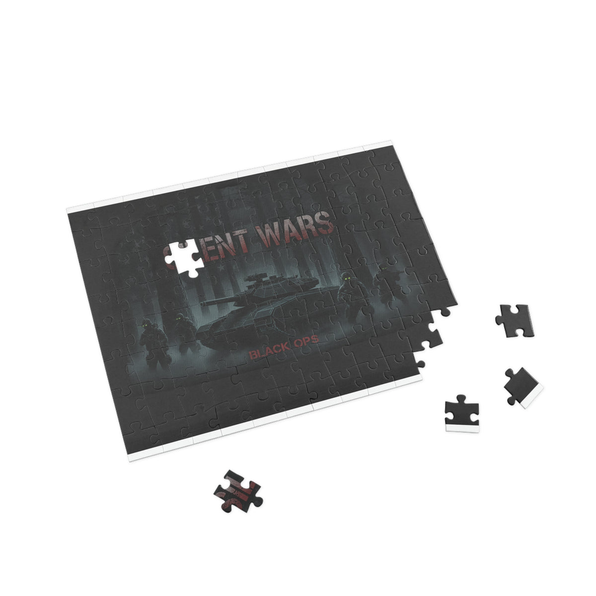 Silent Wars Military Tank Puzzle – Black Ops Tactical 500/1000-Piece Jigsaw