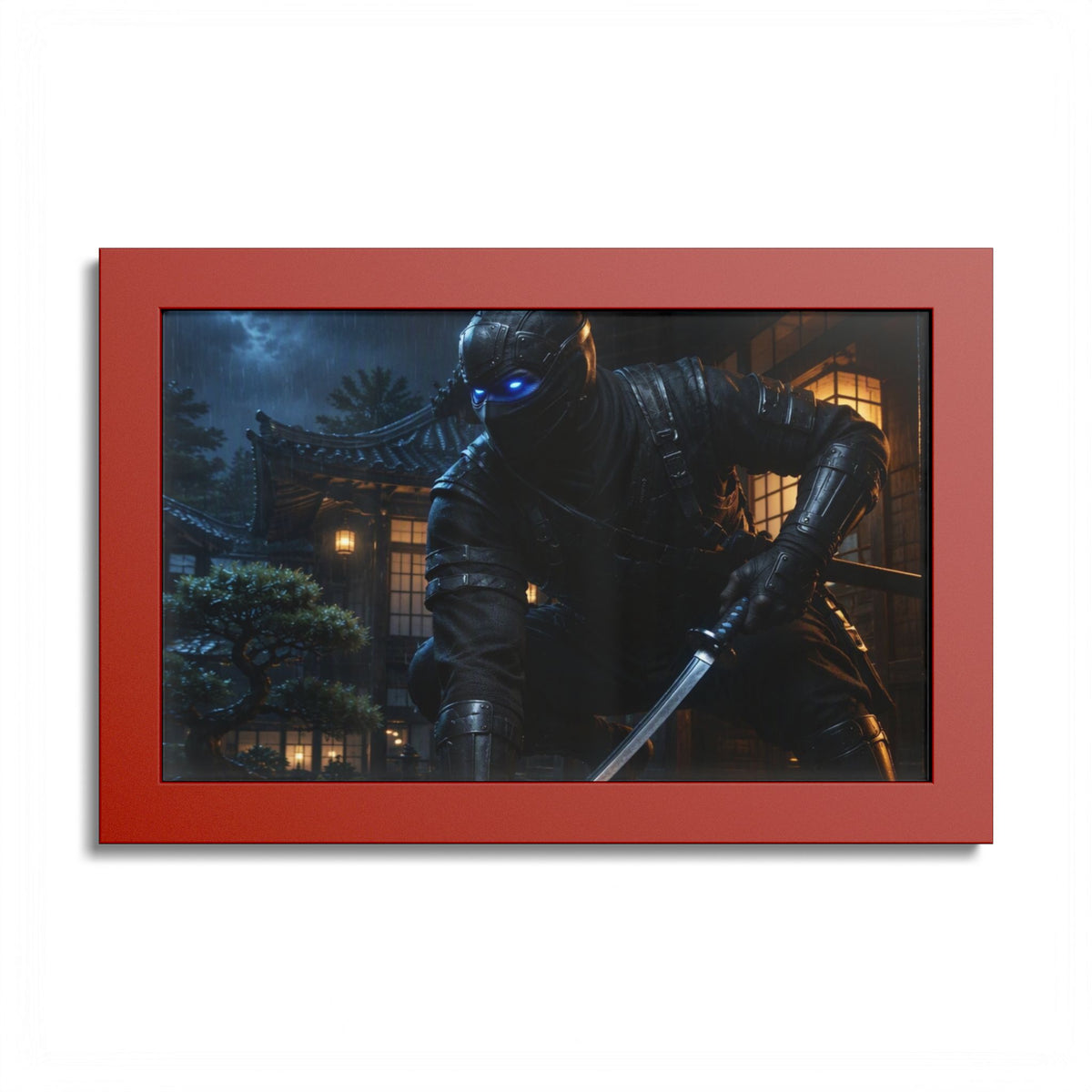 Ninja Night Scene Poster