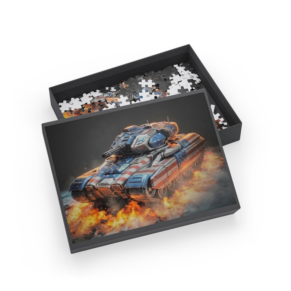 Tank Explosion Puzzle — Military Vehicle Jigsaw (96/252/500/1000 pcs)