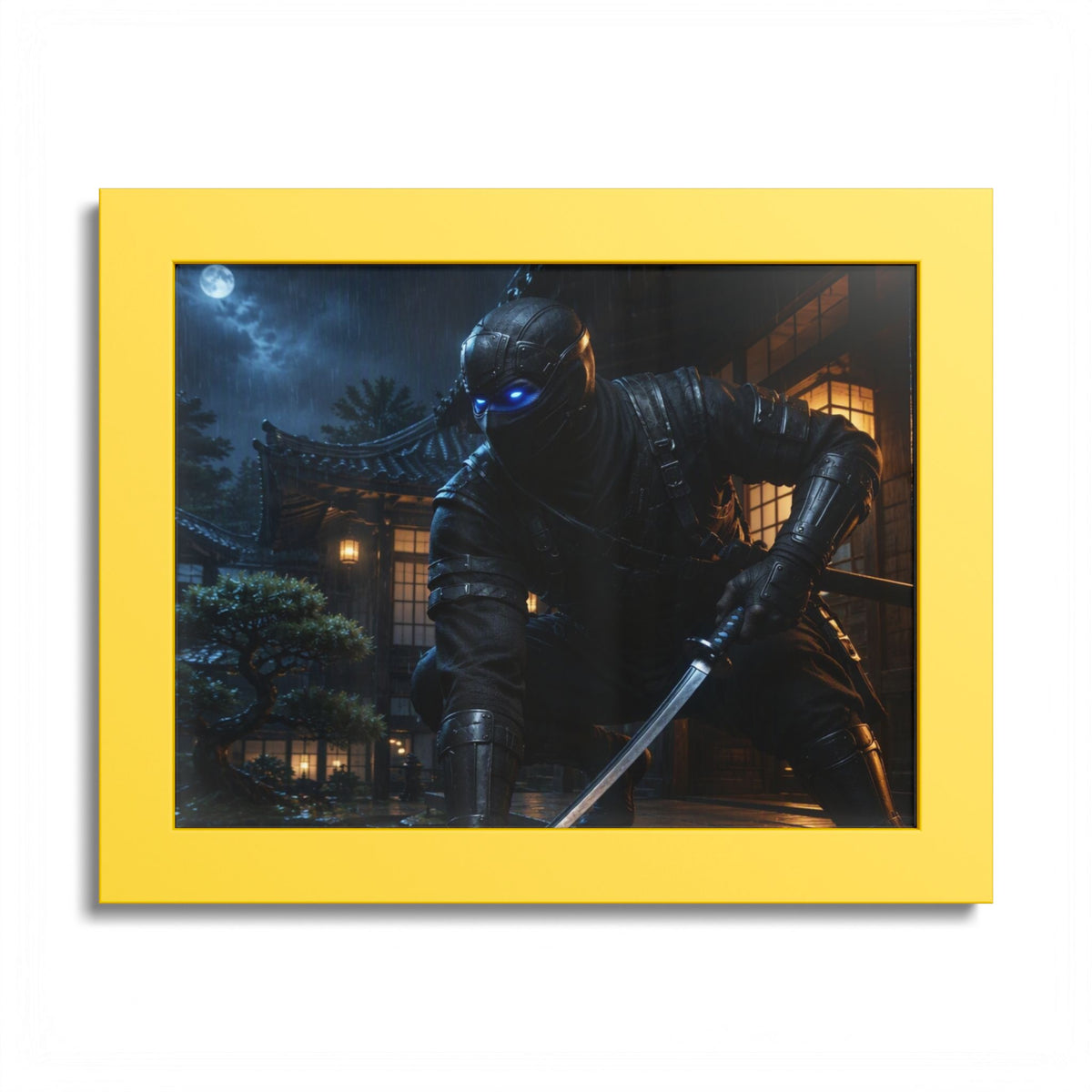 Ninja Night Scene Poster