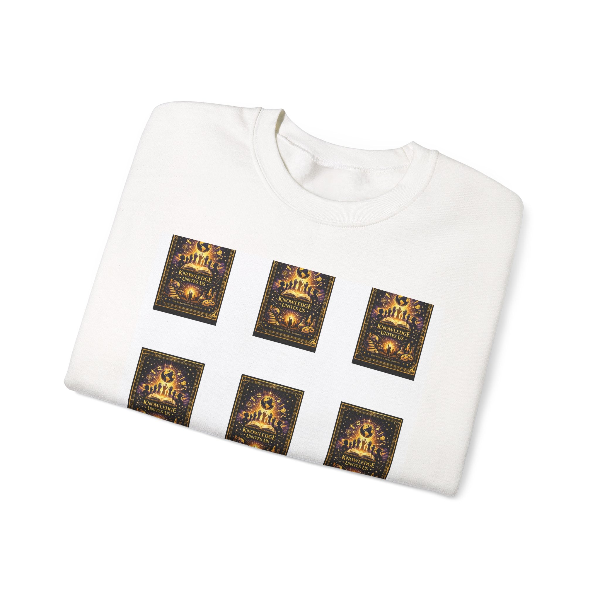 Crewneck Sweatshirt — Vintage Candles Grid Graphic