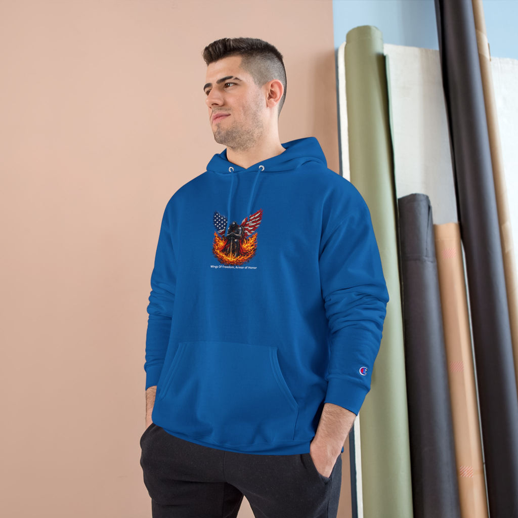 Patriotic Eagle & Shield Hoodie — Freedom Honor Graphic