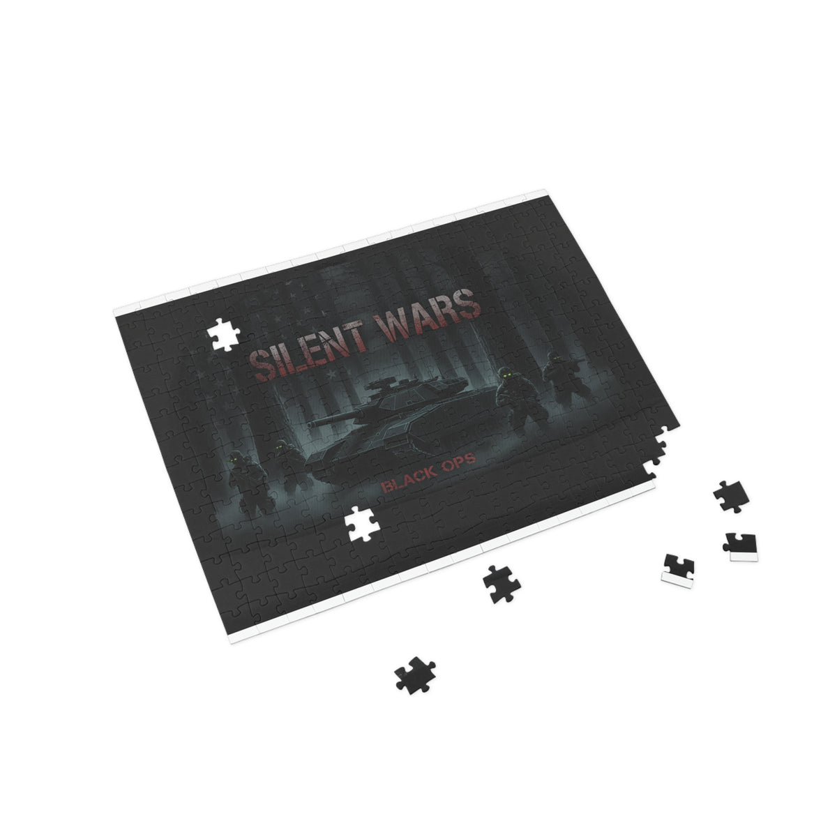 Silent Wars Military Tank Puzzle – Black Ops Tactical 500/1000-Piece Jigsaw