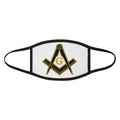 Masonic Freemason G Logo Face Mask — Gold & Black Symbol Mask