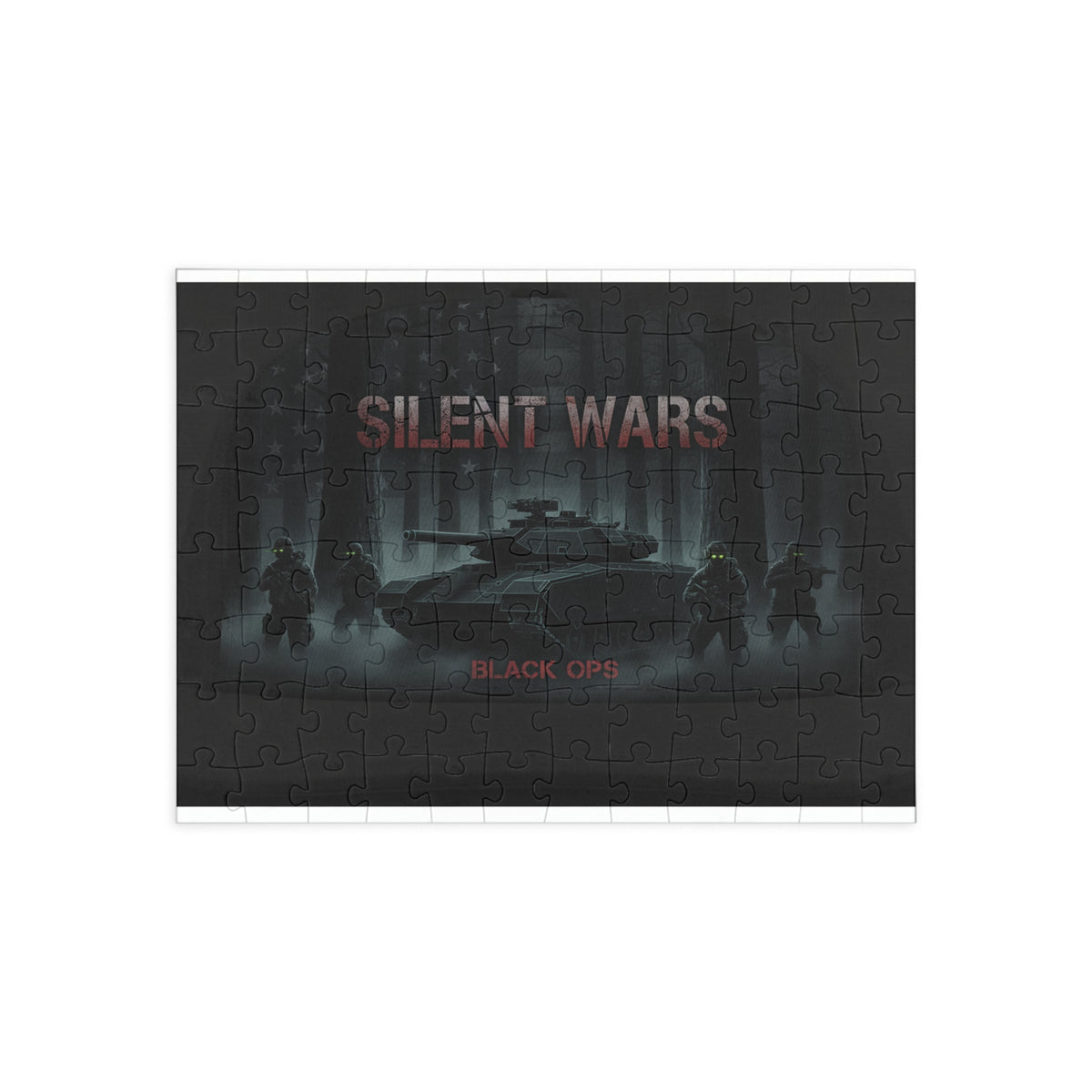 Silent Wars Military Tank Puzzle – Black Ops Tactical 500/1000-Piece Jigsaw