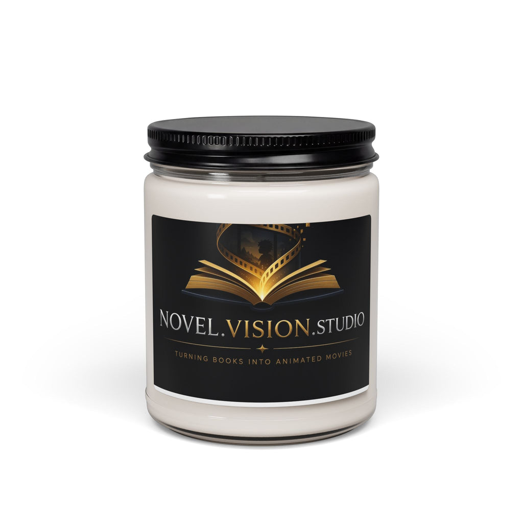 Novel Vision Studio Scented Soy Candle — 9oz Book Lover’s Aromatherapy Candle