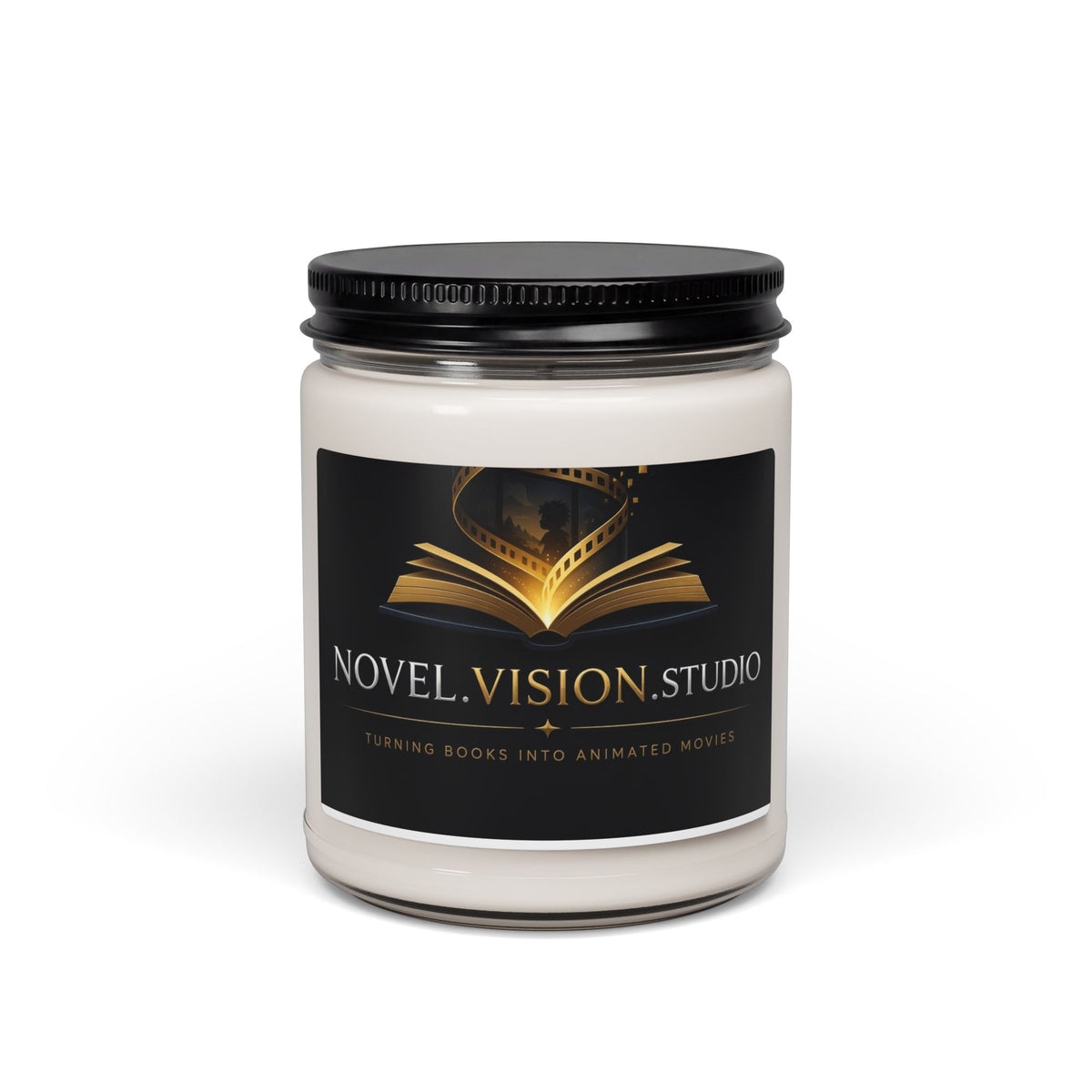Novel Vision Studio Scented Soy Candle — 9oz Book Lover’s Aromatherapy Candle
