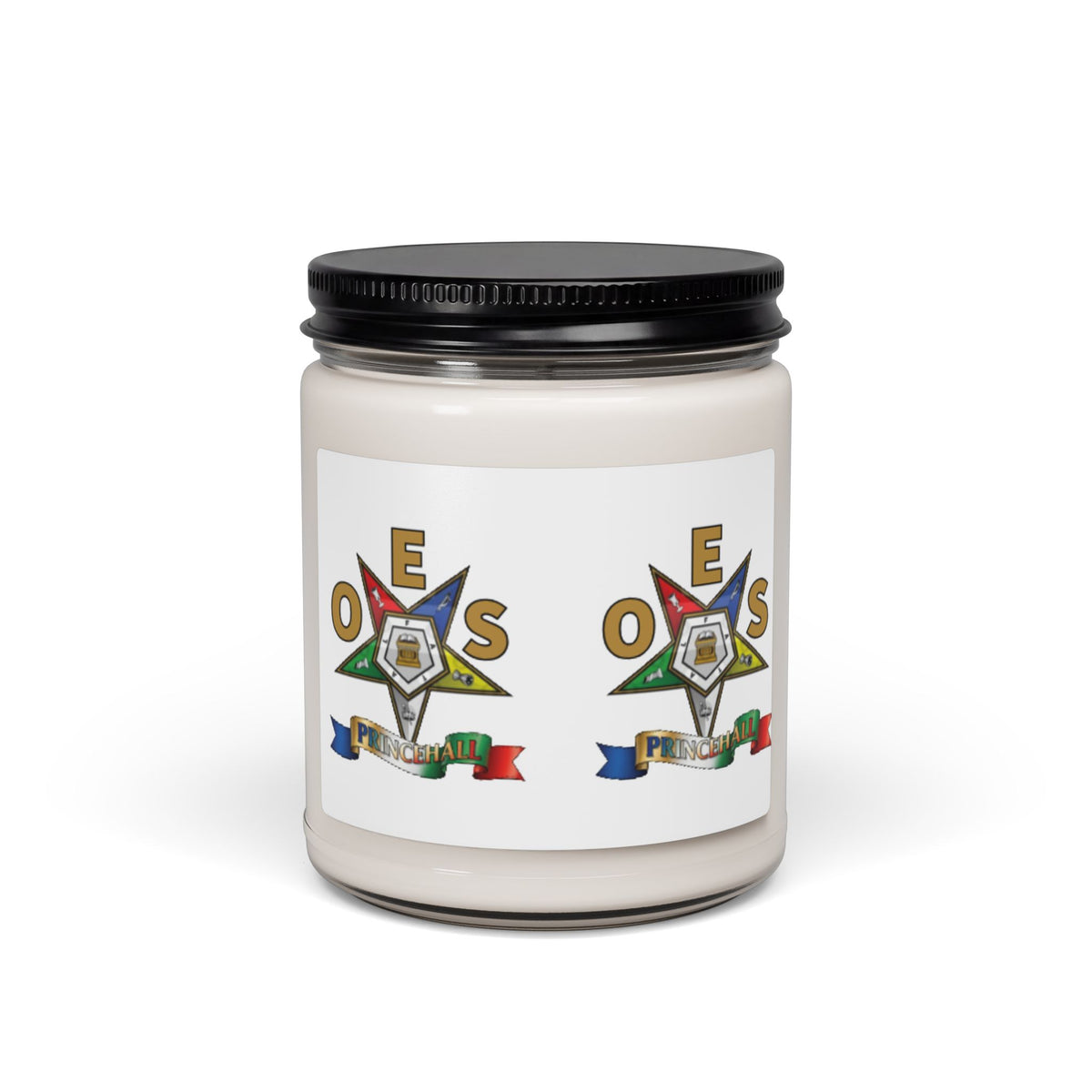 9oz Scented Soy Candle with OES Emblem — Fragrant Gift for Eastern Star Members