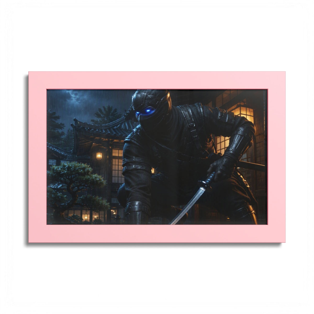 Ninja Night Scene Poster