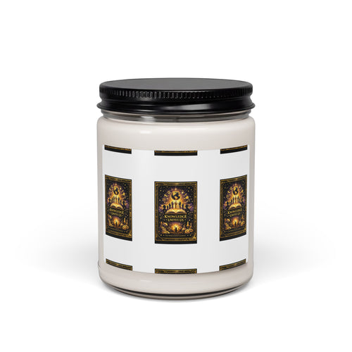 9oz Scented Soy Candle — Warm Amber & Spiced Vanilla Jar (aromatic home fragrance)