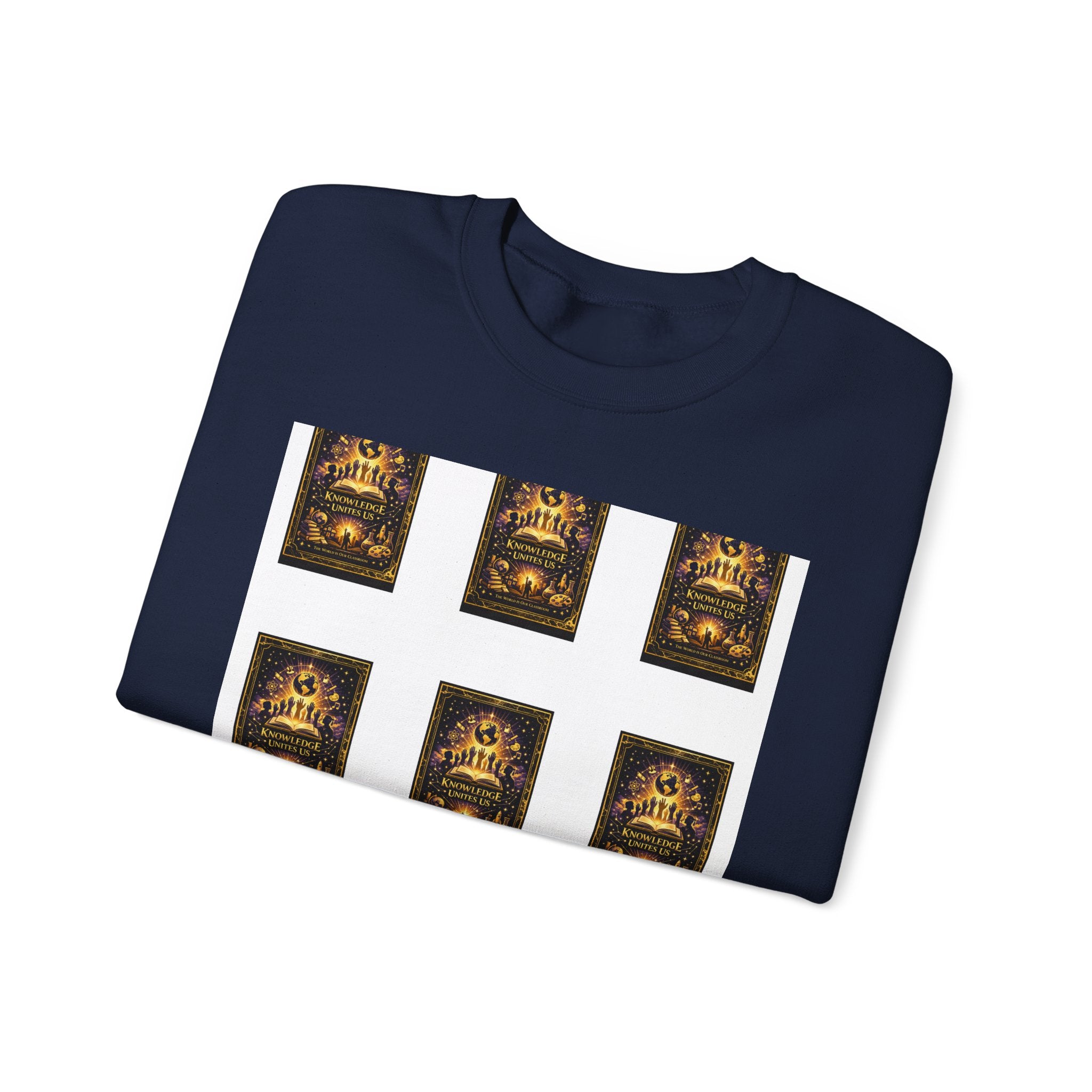 Crewneck Sweatshirt — Vintage Candles Grid Graphic