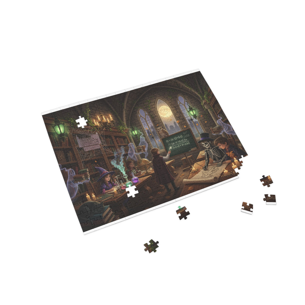 Mystical Classroom Puzzle — Witchcraft Library Scene (96–1000 pc)