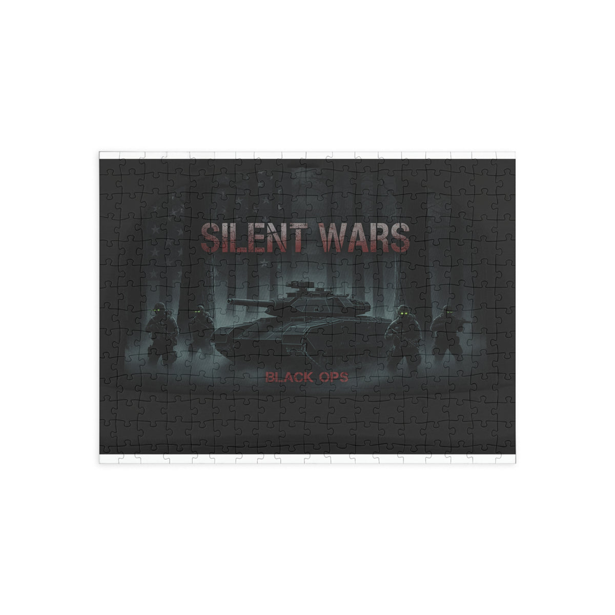 Silent Wars Military Tank Puzzle – Black Ops Tactical 500/1000-Piece Jigsaw