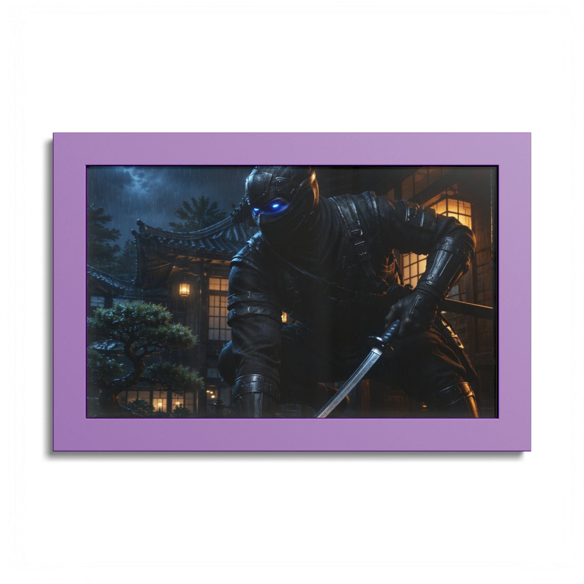 Ninja Night Scene Poster