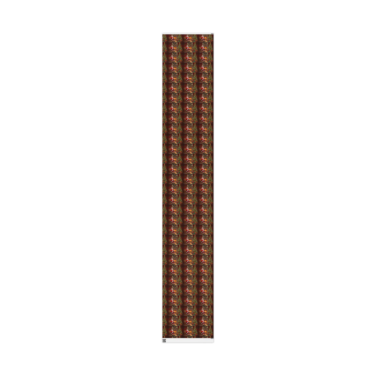 Christmas Santa Fireplace Wrapping Paper – Festive Gift Wrap Roll