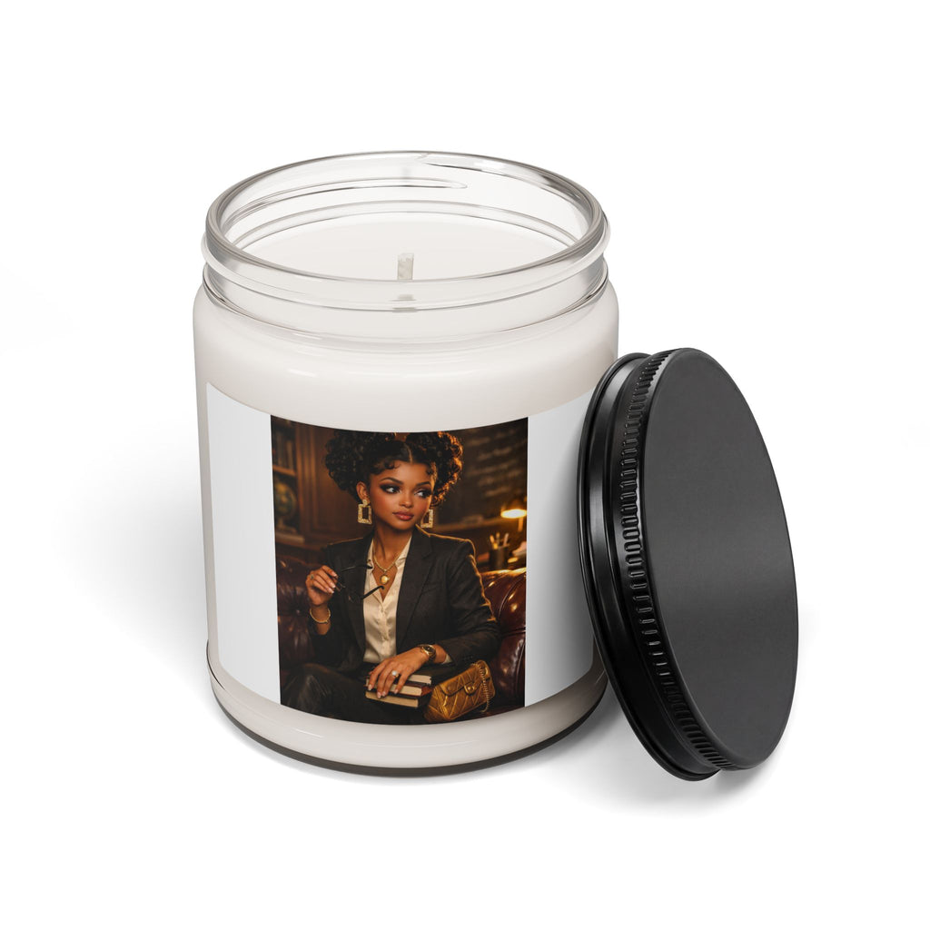 Luxury Scented Soy Candle — Sophisticated Portrait Aromatherapy (9 oz)