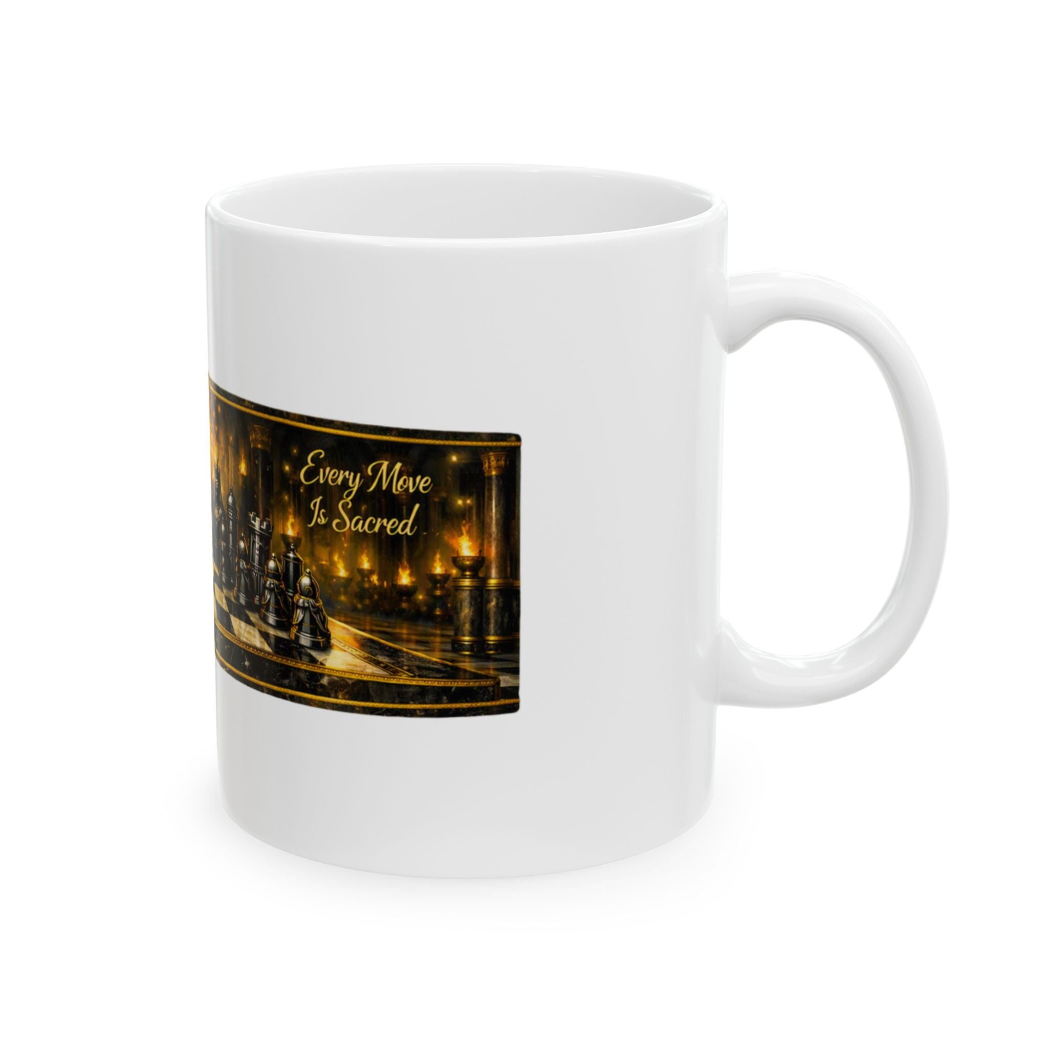 Christian Chess Cross Ceramic Mug — Inspirational Faith & Strategy Coffee Cup (11oz, 15oz)