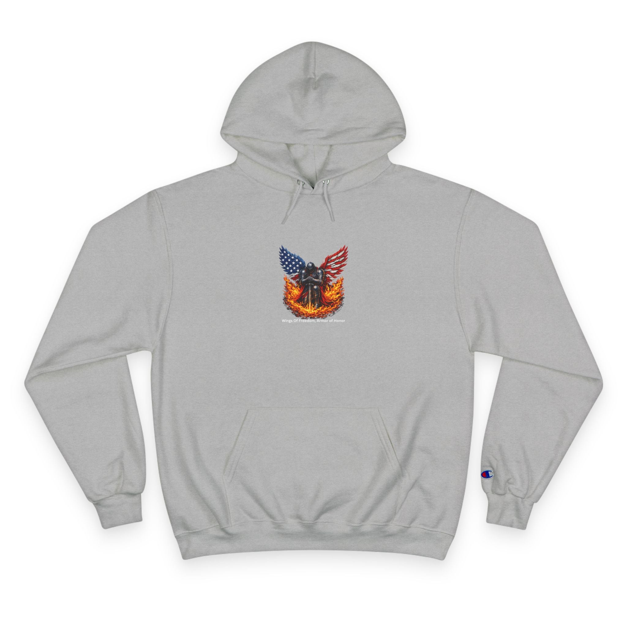 Patriotic Eagle & Shield Hoodie — Freedom Honor Graphic