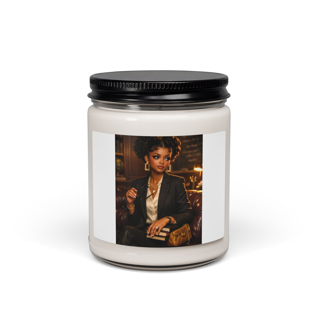 Luxury Scented Soy Candle — Sophisticated Portrait Aromatherapy (9 oz)