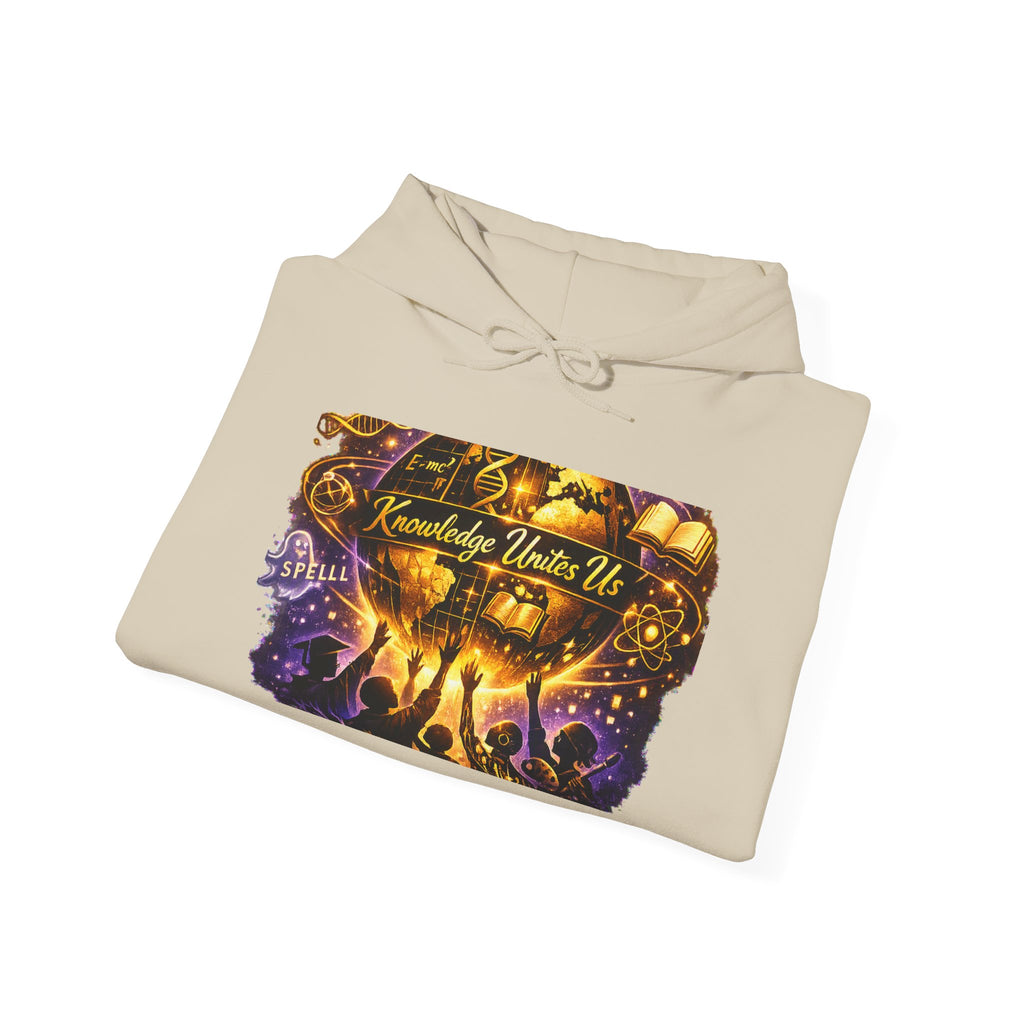 Knowledge Unites Us Hoodie – Inspirational Unity Graphic Sweatshirt