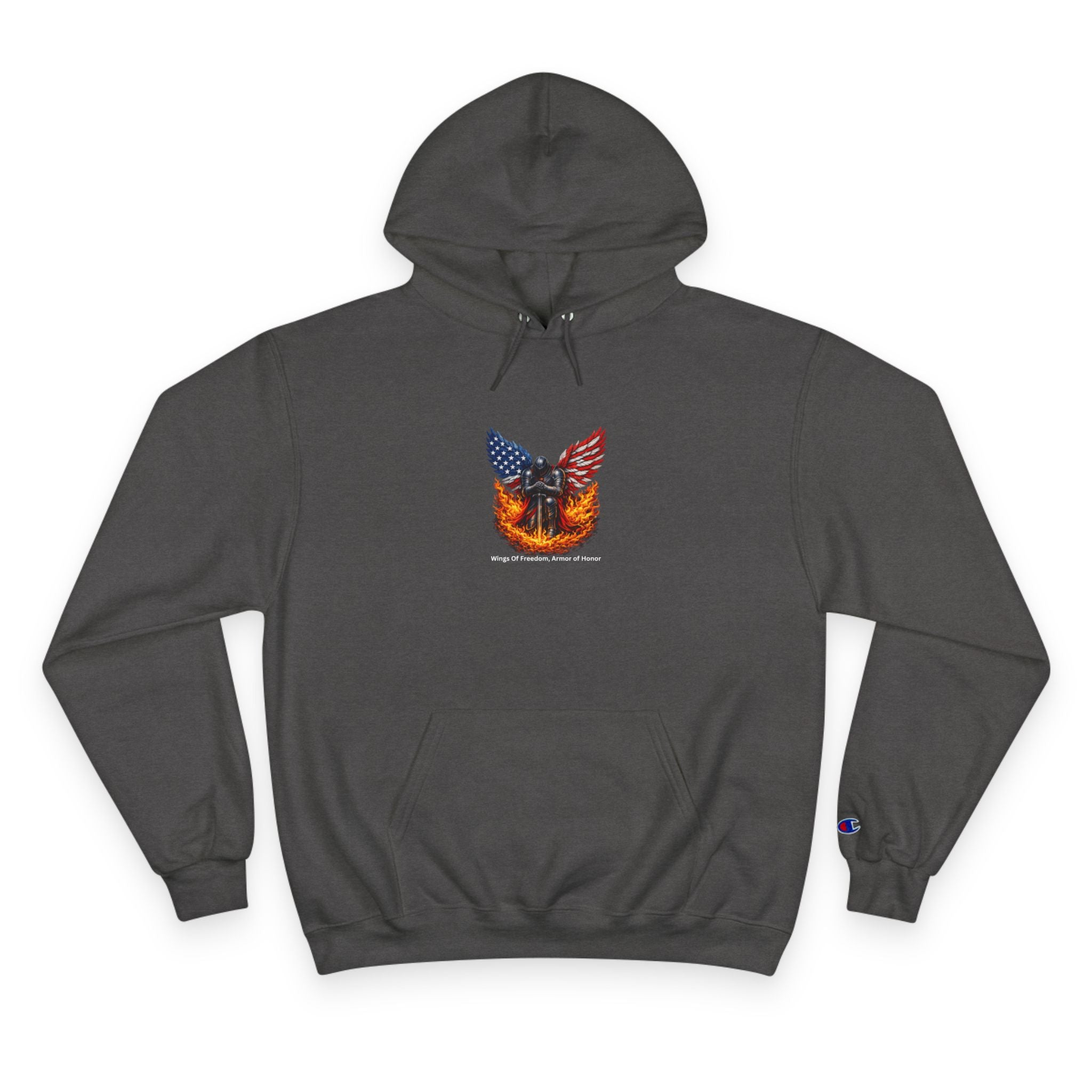Patriotic Eagle & Shield Hoodie — Freedom Honor Graphic