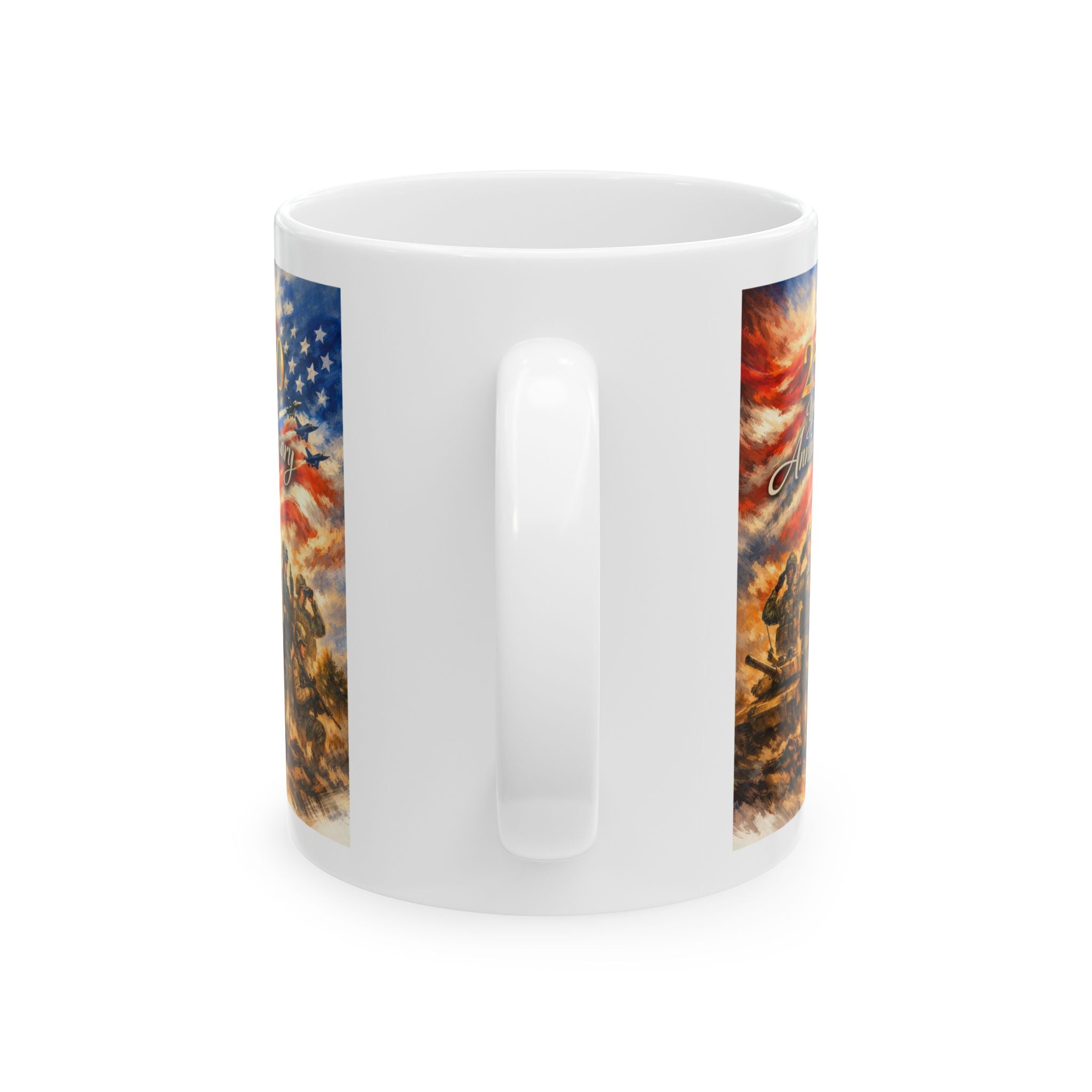 250 Year Anniversary American Flag Military Coffee Mug